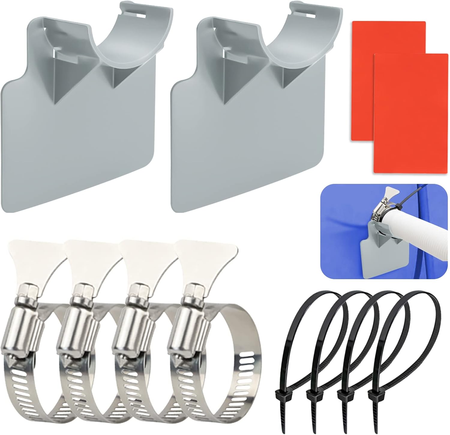 2 Pieces of Swimming Pool Pipe Holders， Swimming Pool Hose