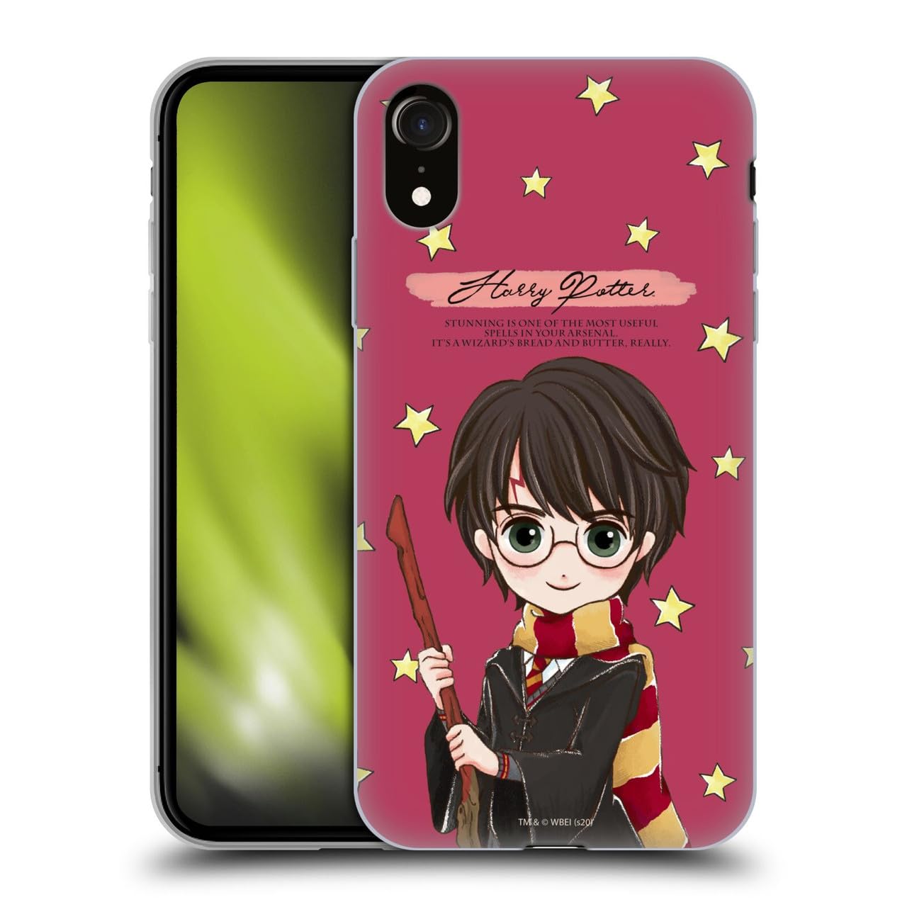Head Case Designs Licenza ufficiale Harry Potter Harry Deathly Hallows XXXVII - Cover in gel [protezione di qualità militare] compatibile con Apple iPhone XR