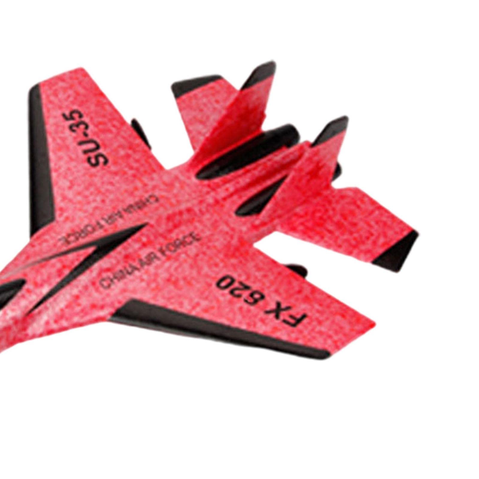 Avión Teledirigido Avión Foam RC Planeador Control Remoto Fijas Fácil Manejo Material Resistente Ideal para Principiantes, batería roja 2