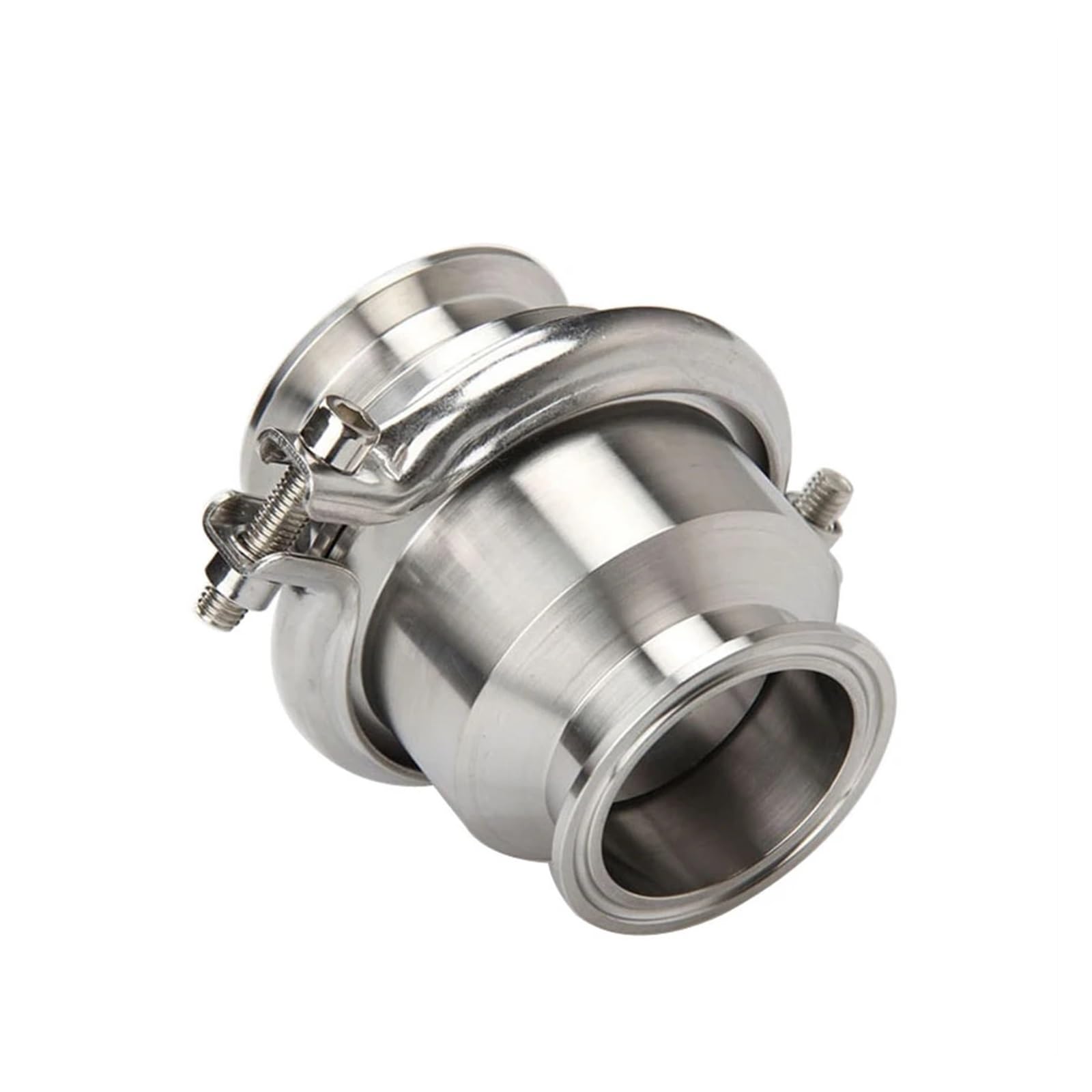 Valvola di ritegno a Tre Morsetti da 3/4" 1" 1,5" 2" 2,5" Flusso unidirezionale in Acciaio Inossidabile SS 304(51mm x Ferrule 64)