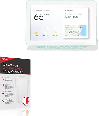 BoxWave Screen Protector Compatible With Google Nest Hub - ClearTouch Anti-Glare ToughShield 9H 2-Pack, Anti-Glare 9H Tough Flexible Film Screen Protector
