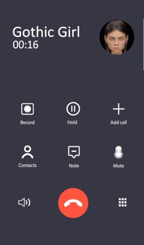 Gothic Girl Prank Call