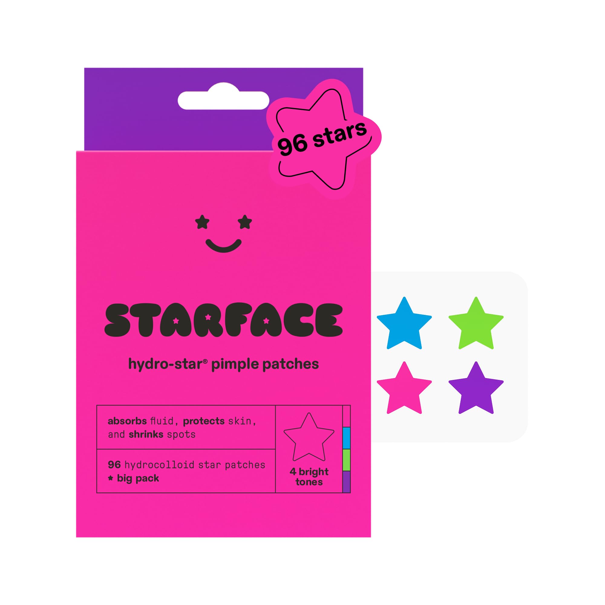 STARFACE hydro-star 4箱 Starface Party Pack BIG PACK Hydro-Stars, Colorful Hydrocolloid