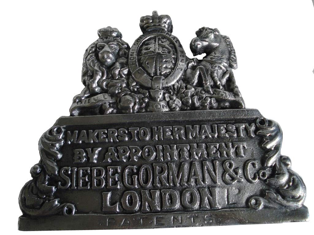 Marine Solid Navy Master Diver Plaque Deep Sea - Diving Helmet Plaque - Nautical Maritime Boat : (SIEBE Gorman - Aluminium)