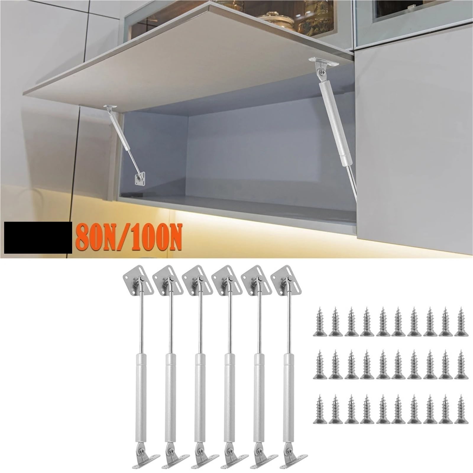 Charnières de support pneumatique for ascenseur porte d'armoire, 6 pièces