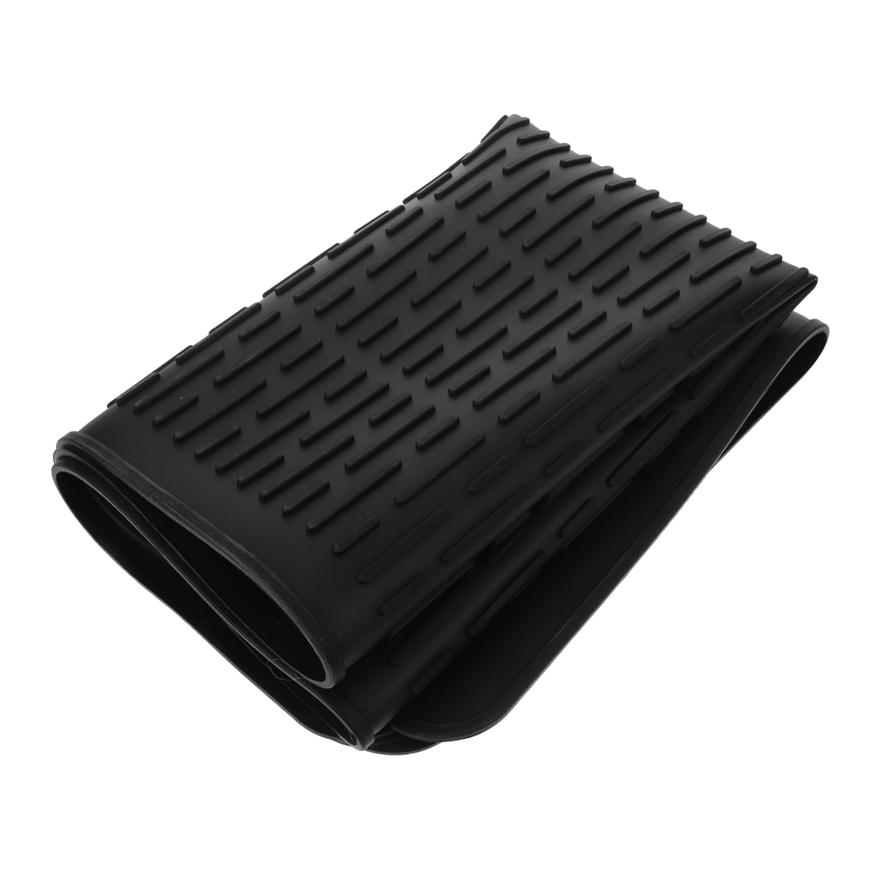 Mikikit Alfombrilla de Silicona Protectora para Cocina Multiusos y Antideslizante para Cocinas de Inducción Protección de Encimeras y Escurreplatos Color Negro