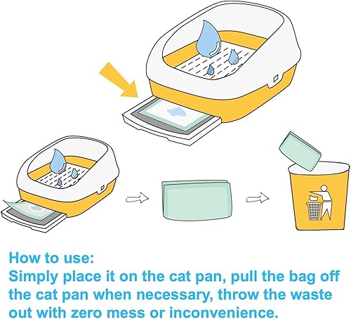 Miniatura 2 de Petfamily Almohadillas para caja de arena para gatos, repuesto genérico para sistema de arena Tidy Cats Breeze, almohadillas de caja de arena de
