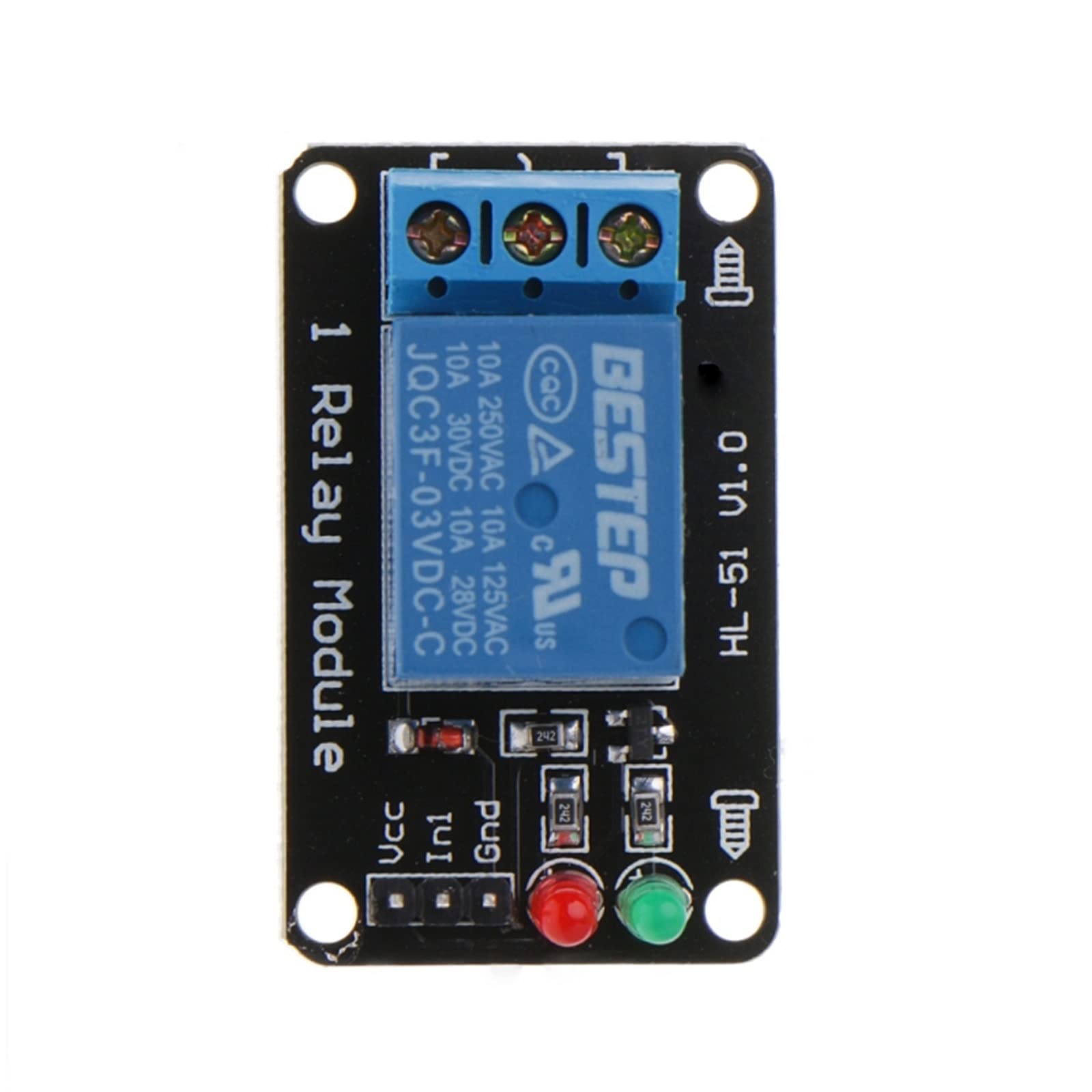 FIDEMM 1PCS 1 Kanal 3V Relaismodul 3,3V Low Level Shooting mit Lampe 11UA