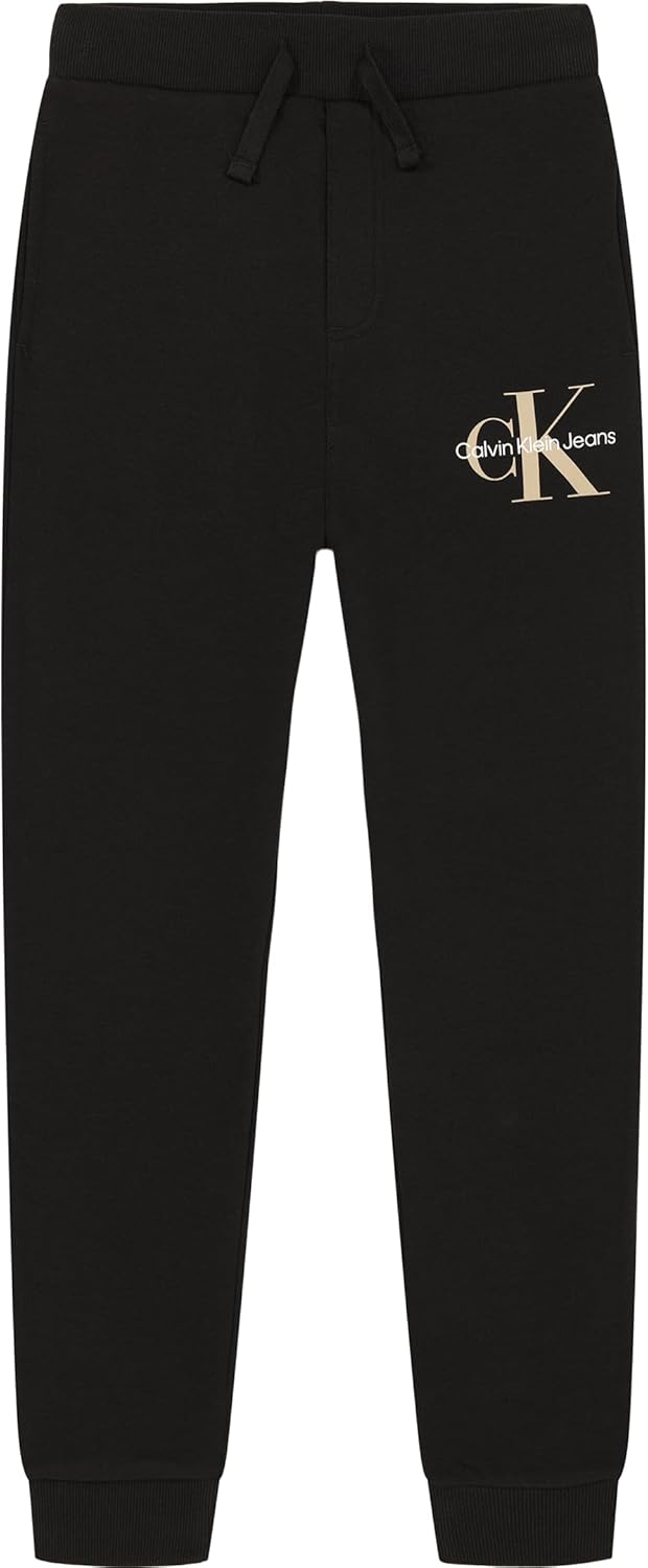 Calvin Klein Boys Pull-on Legacy Fleece Jogger Sweatpants, Drawstring Closure
