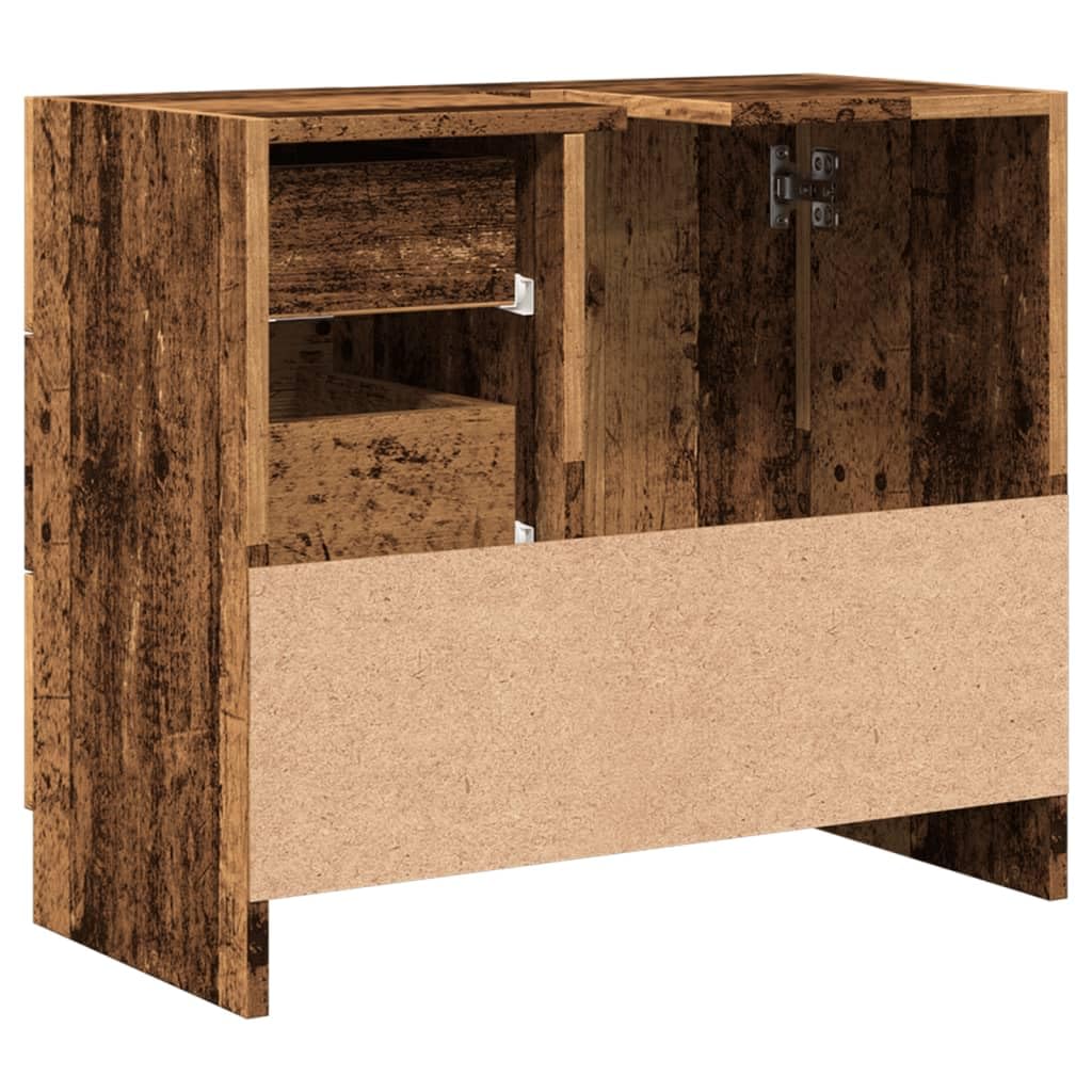 ShGaxin Szafka do umywalki inżynierii drewna w wieku 63x30x54 cm, szafka łazienkowa, szafka pod umywalkę, meble łazienkowe, meble umywalkowe - 858323
