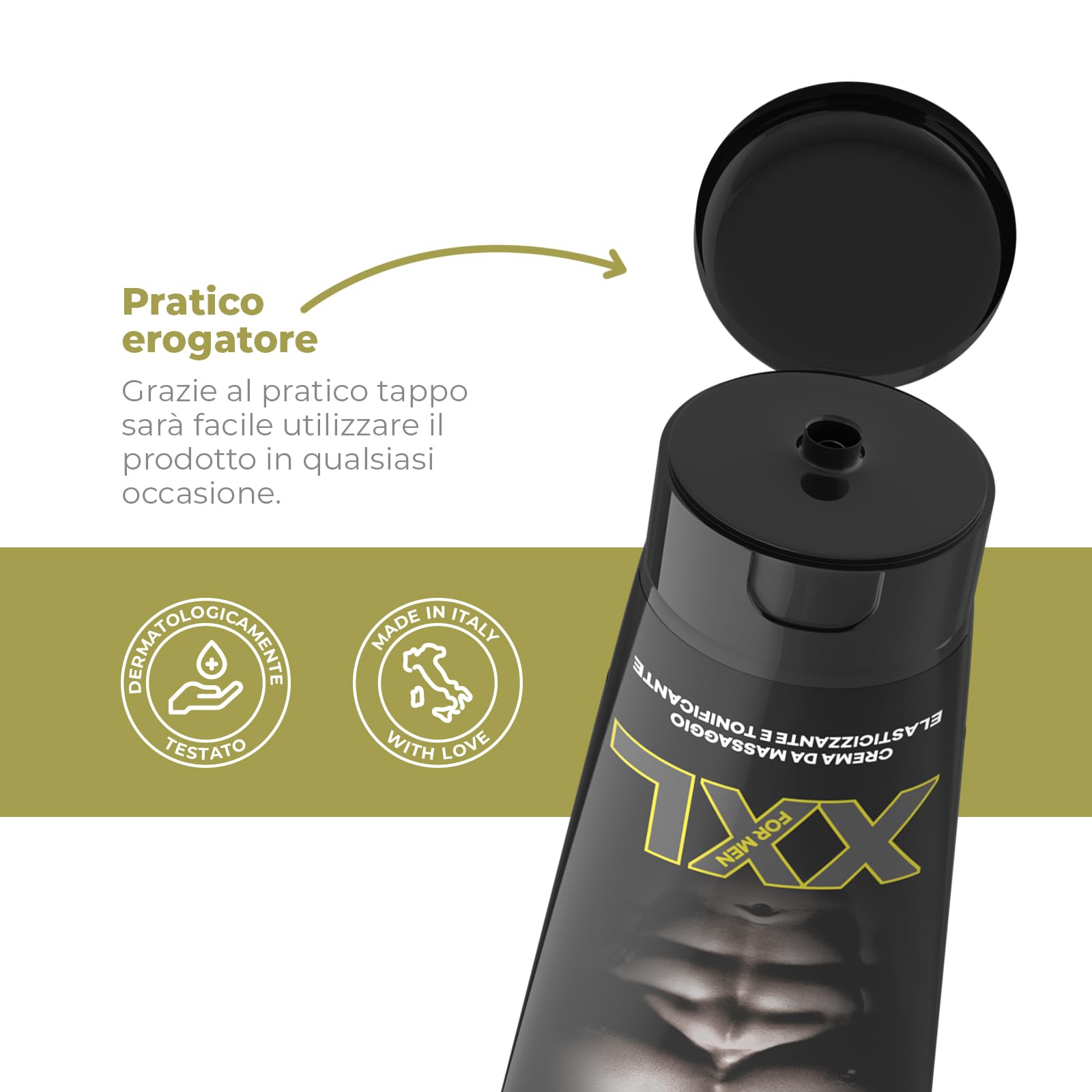 INTIMATELINE | Super Large - Crème Volumisante pour le Pénis, Augmente le Volume et la Fermeté, 75 ml