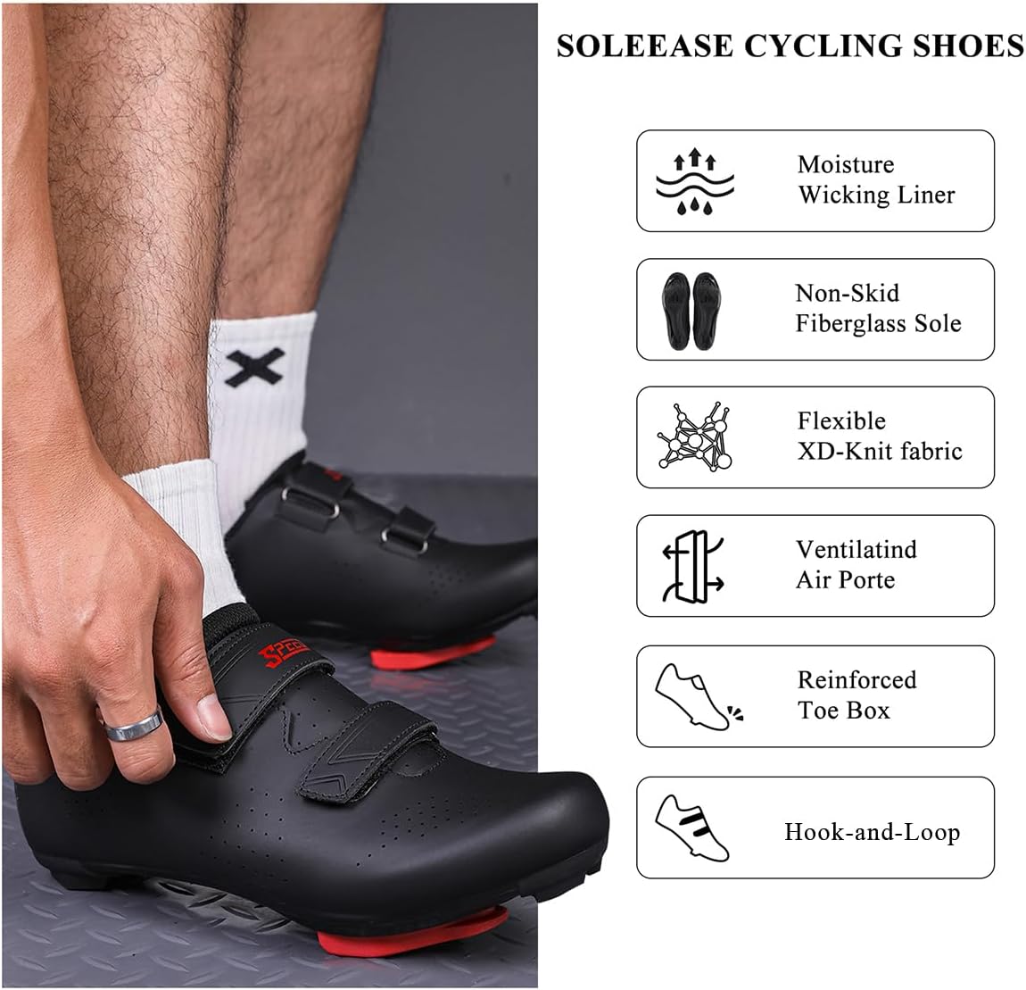 Women & Men Cycling Shoes Compatible with Peloton Bike Indoor Road Riding Biking Bike Shoes with Delta Cleats Included