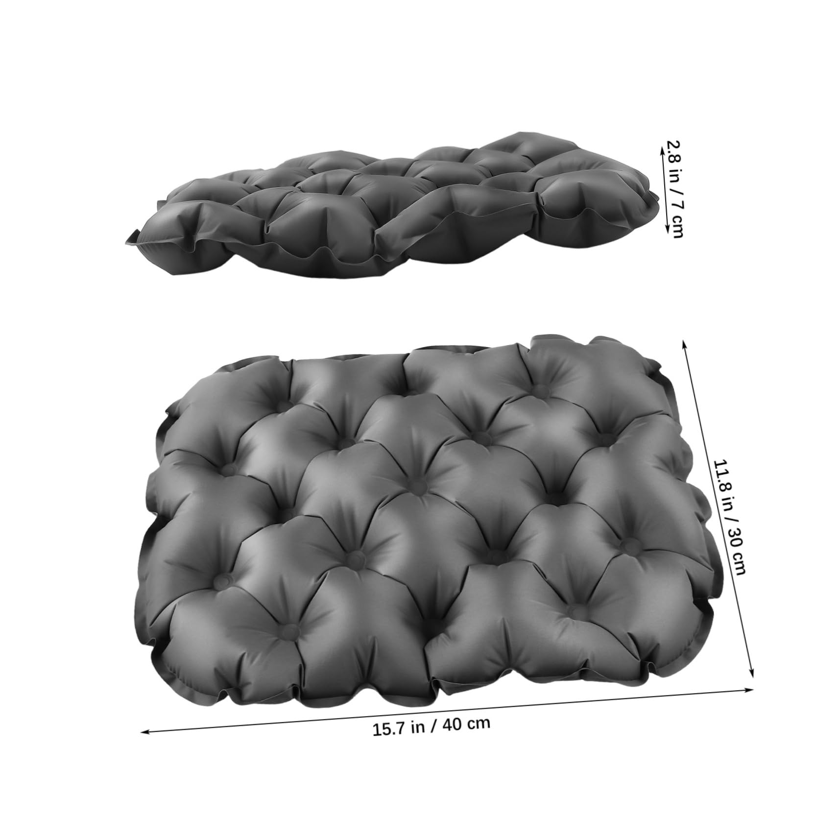 VANZACK Inflatable Seat Cushion for Camping and Travel Comfortable Hiking Sitting Pad with Storage Pouch Quick Inflation Outdoor Airplane Pad for Beach Park and Stadium Use