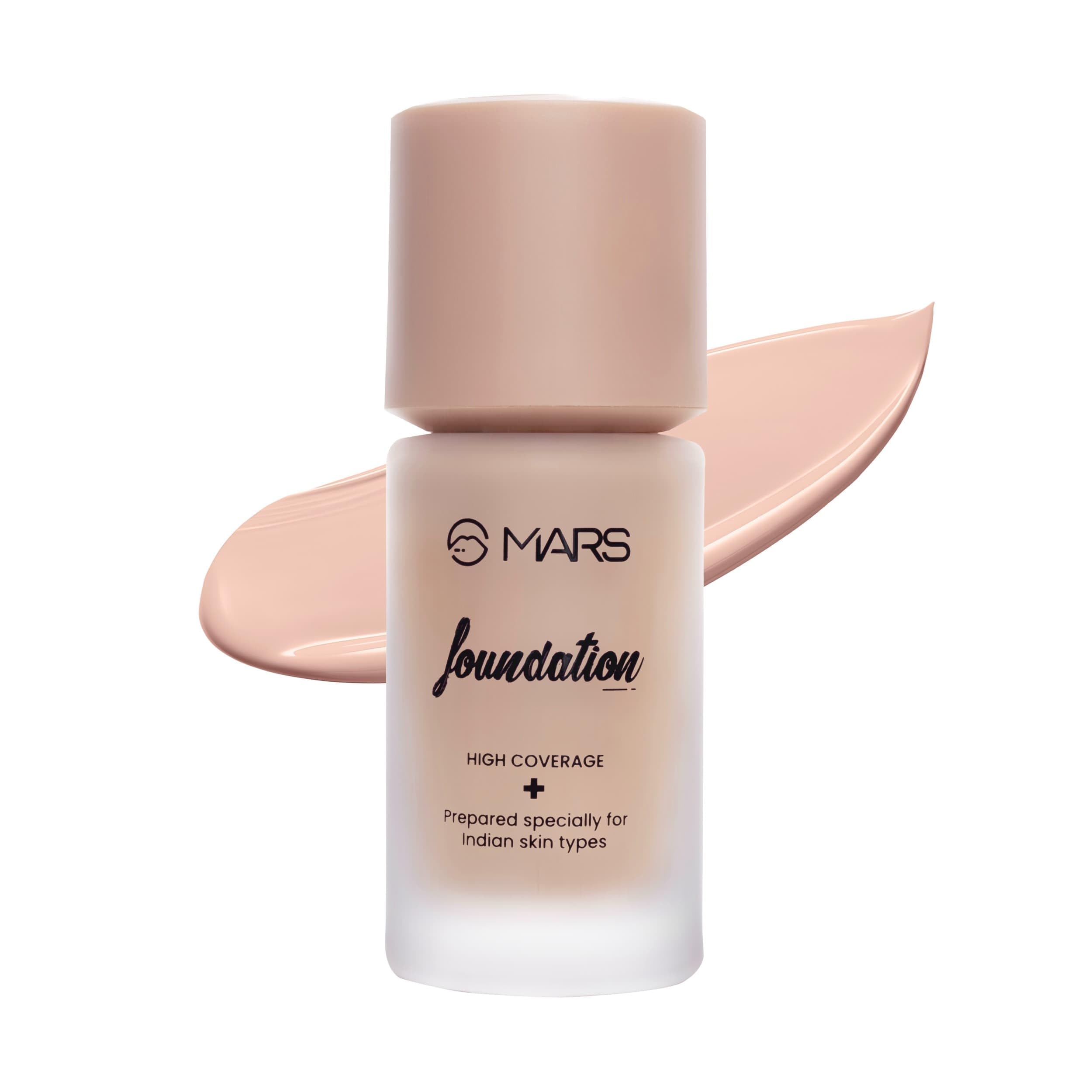 SPF50 PA++++ High Coverage Liquid Foundation | Blemish Free & Blendable Foundation for Makeup (40ml) (SHADE-03)
