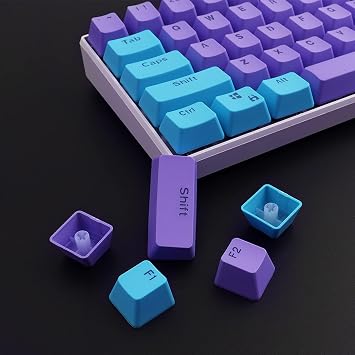 Keycaps, 61 Keycaps Backlight PBT Keycap for Ducky GH60 RK61 ALT61 Keyboard Keys