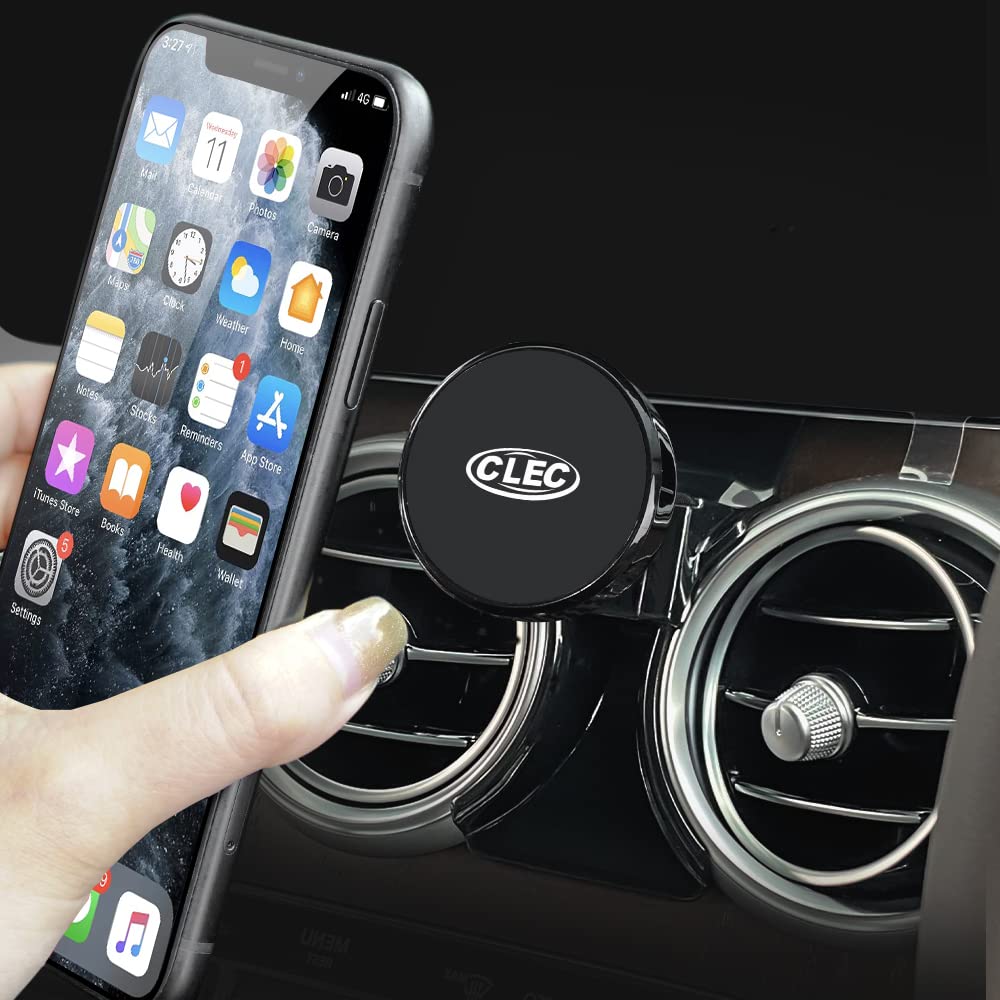BEERTE Car Phone Holder fit for Mercedes Benz C-Class 2016-2022,Benz GLC-Class 2016-2023 Strong Magnetic Phone Mount Adjustable Air Vent Car Dashboard Cell Phone Automobile Cradles for Smartphone