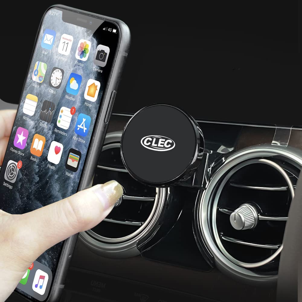 Beerte Support de téléphone de Voiture pour Mercedes Benz GLC 2016-2019,  Support de téléphone Portable avec Clip d'aération (Alliage)