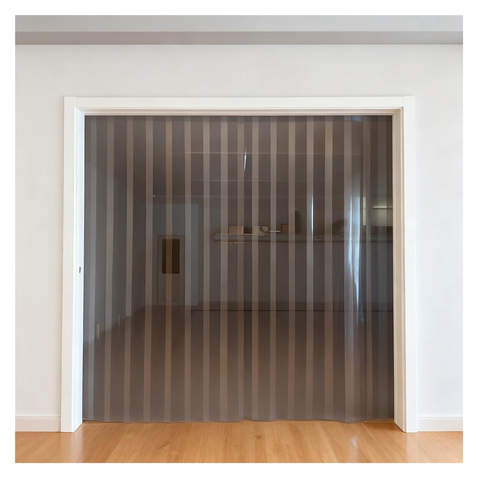 Rideau a Lamelle Brise-Vent Bandes Porte Plastique Rideaux Lanières PVC Usines, Entrepôts(135x210cm/53.15x82.68in)