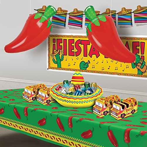 Image of Beistle - Chili Pepper Tablecover - Standard