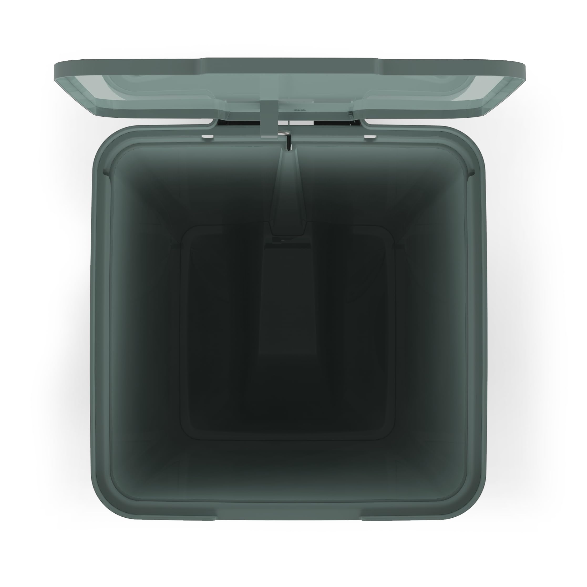 TATAY Pattumiera Smart 33x31x67 cm Senza BPA Design Compatto e Funzionale | Pattumiera Casa | Capacità 40 L | Plastica Riciclata | Per Sacchetti da 30L | Apertura a Pedale | Interni ed Esterni, Verde