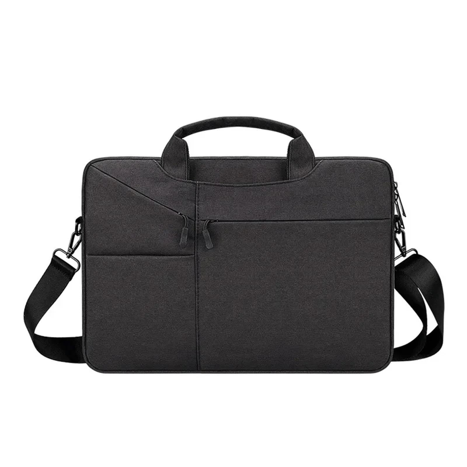 Laptop Schultertaschen Laptop Tasche 15 6 Zoll Hülse Fall wasserdichte Notebook Tasche Computer Handtasche Aktentasche Tasche(Black,13-13.3 inch)