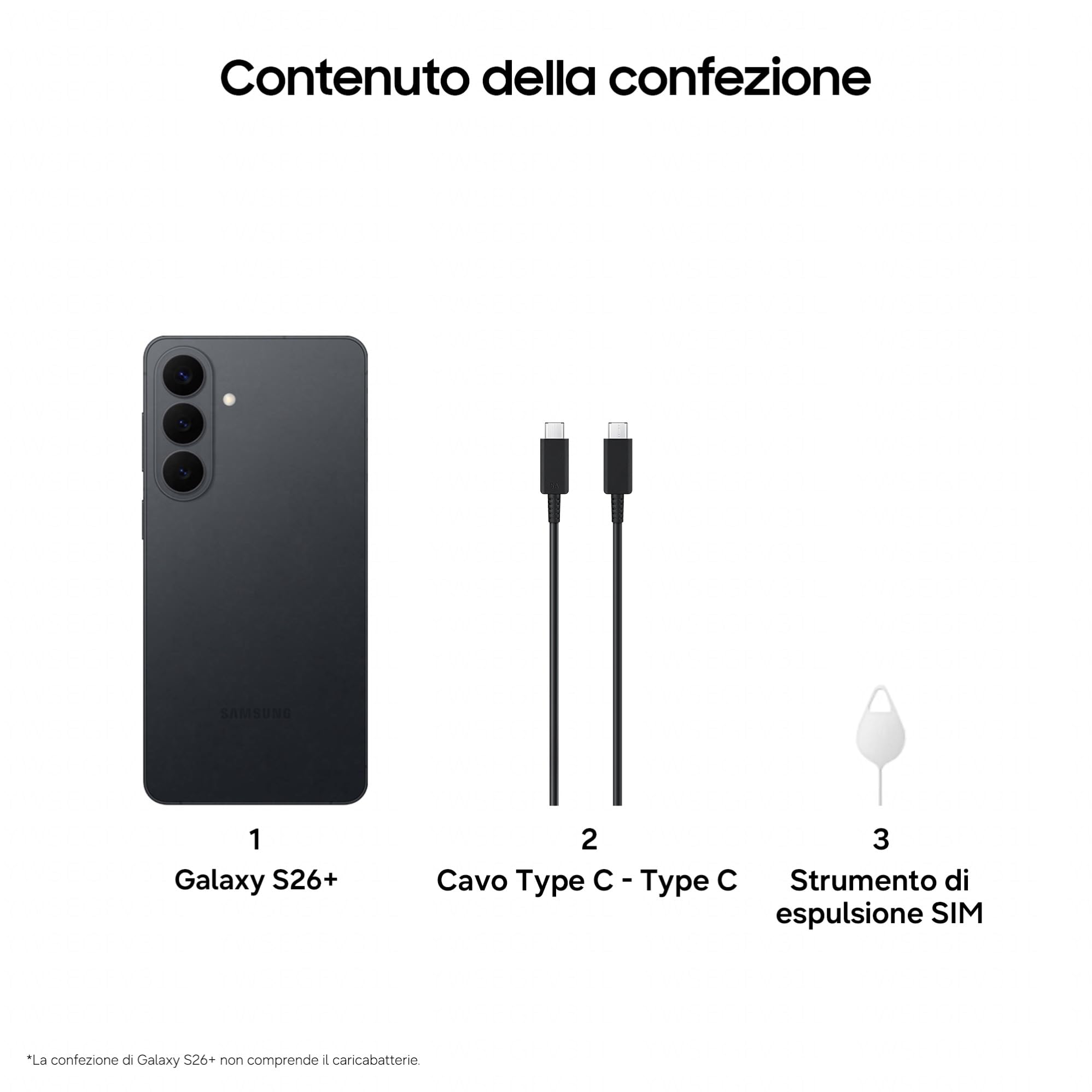 Samsung Galaxy S26+, 256GB, Black [Versione italiana] | 3 anni di Garanzia, Smartphone AI, Processore Avanzato, Assistente Foto, Creative Studio, Camera 50 MP, 4900 mAh