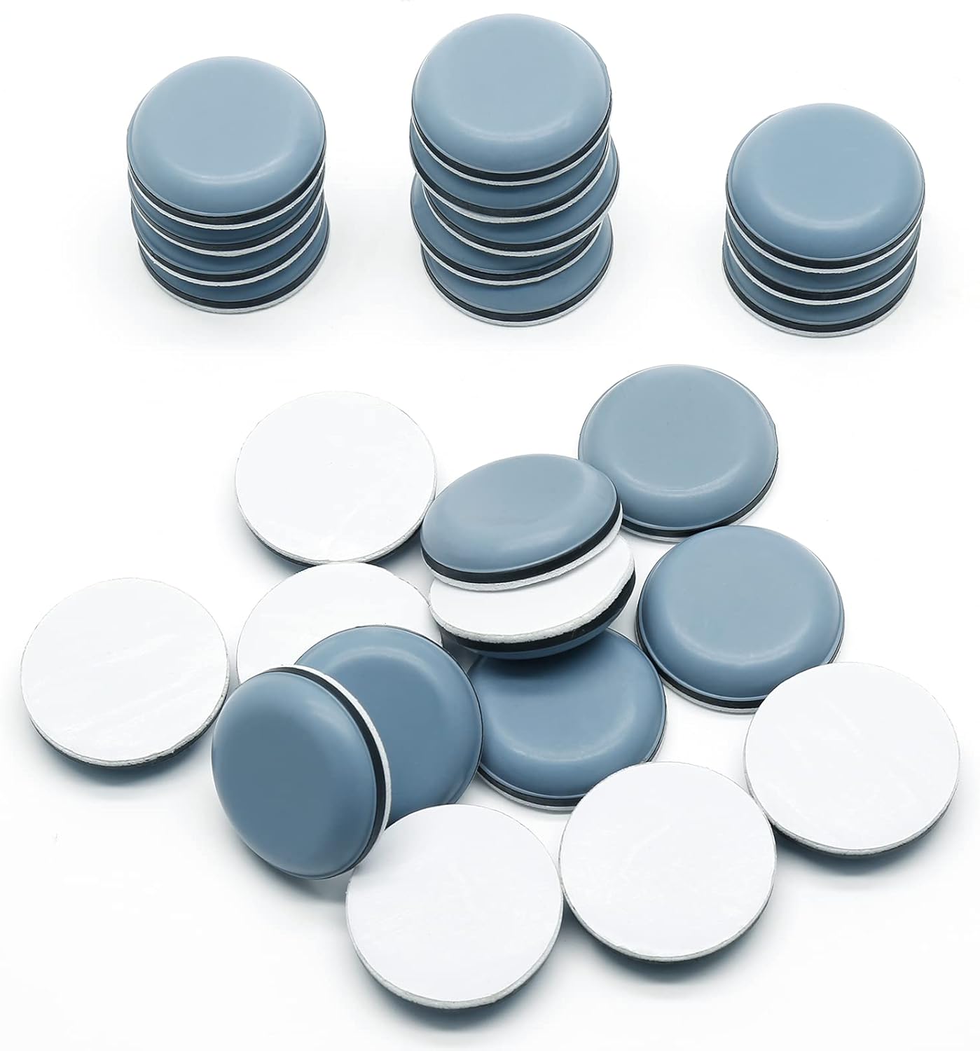 Chair Glides for Carpet Tile Hardwood 11/4 Square Furniture Glides