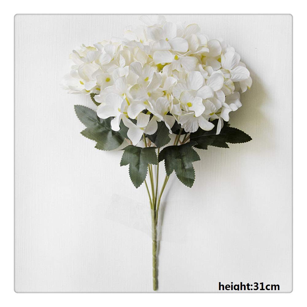 Bouquet di Fiori Artificiali Europeo Ortensia Scozzese Matrimonio Natale Decorazioni per La Casa Decorazioni Murali Fiori di Seta Finti 31cm