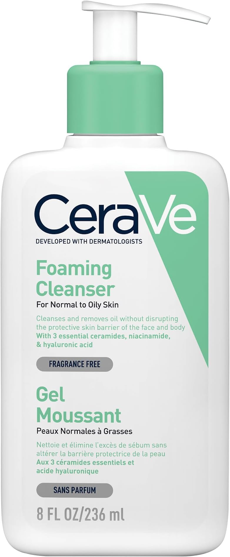 – Foaming Cleanser for Normal to Oily Skin with Niacinamide and 3 Essential Ceramides