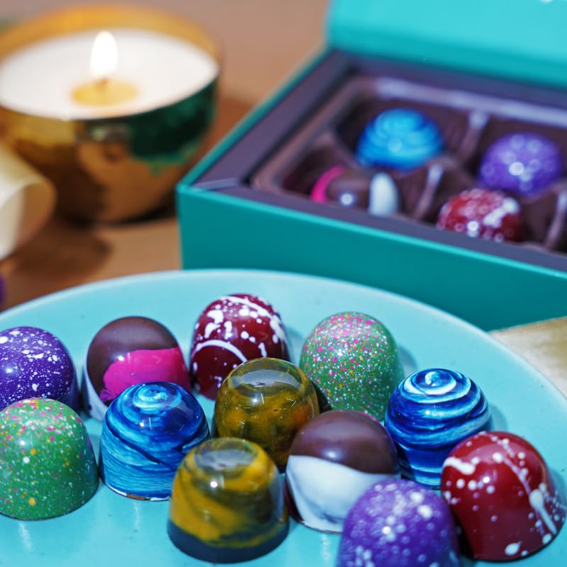 Image of VELVET FINE CHOCOLATES Belgian Assortments Box| Holi Gift Hamper | Festival Gifting | Holi Gifts For Family & Friends | Birthday, Anniversary Gift'S | Wholesome Corporate Gifting