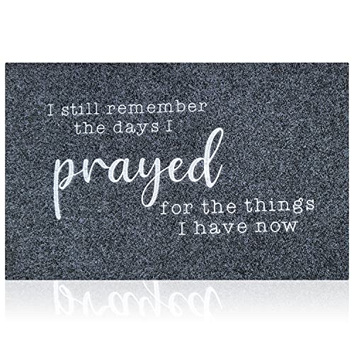 Langlebige Willkommensmatte für Haustür Niedriges Profil Bodenmatte Vordertürmatte Indoor Outdoor Türteppich rutschfeste Gummiunterseite Teppiche für Eingang, Terrasse Cover