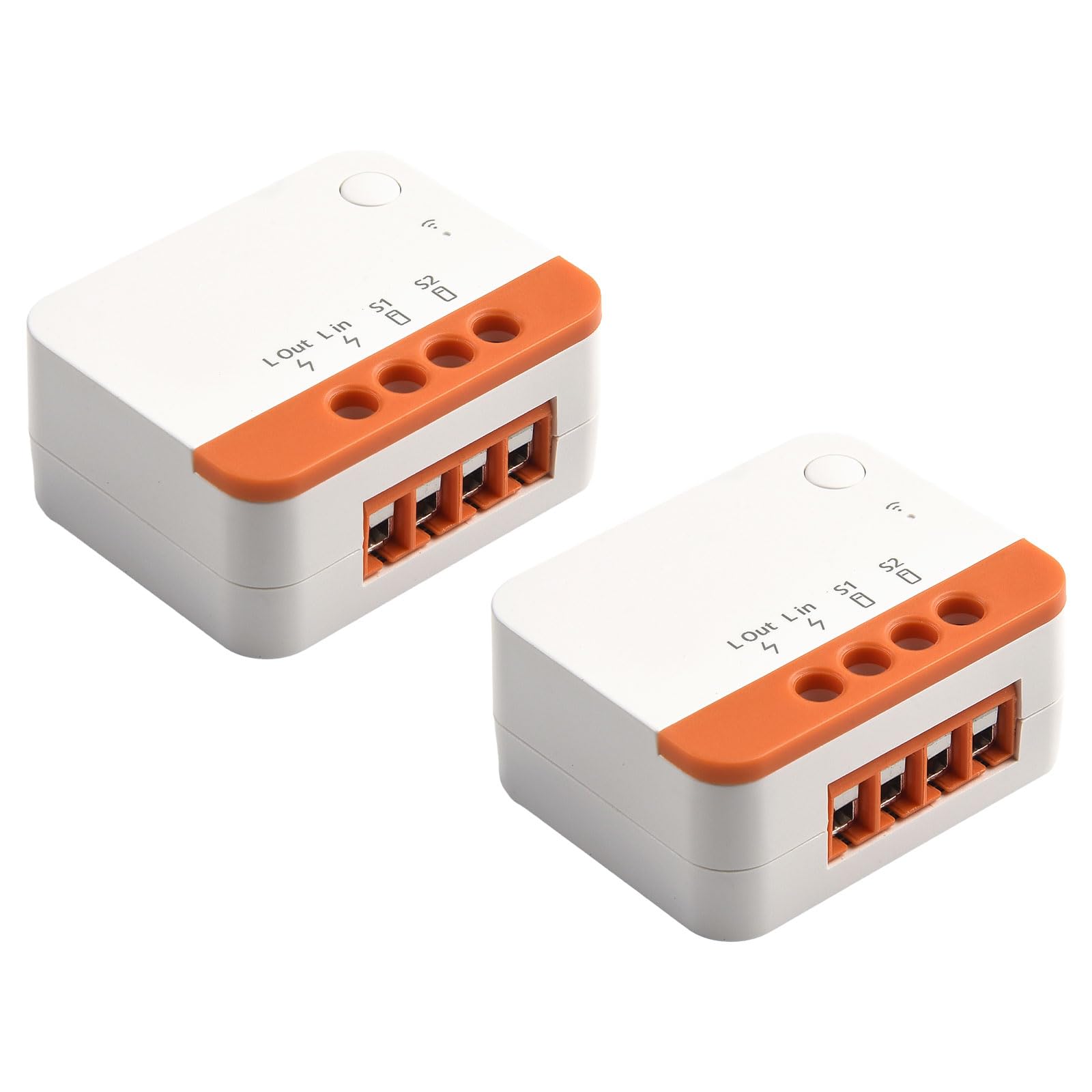 FUBESK Mini interruttore intelligente, interruttore della luce a 2 vie, compatibile con Ale*xa, PER Smart Switch ZBM*INI-L2 Modulo relè bidirezionale APP Controllo vocale