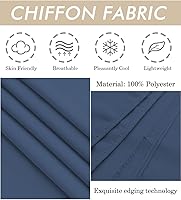 Vista 4 de BEAUTELIATE Soft Chiffon Scarfs Shawls and Wraps for Evening Dresses Bridal Wedding Shawl Wraps