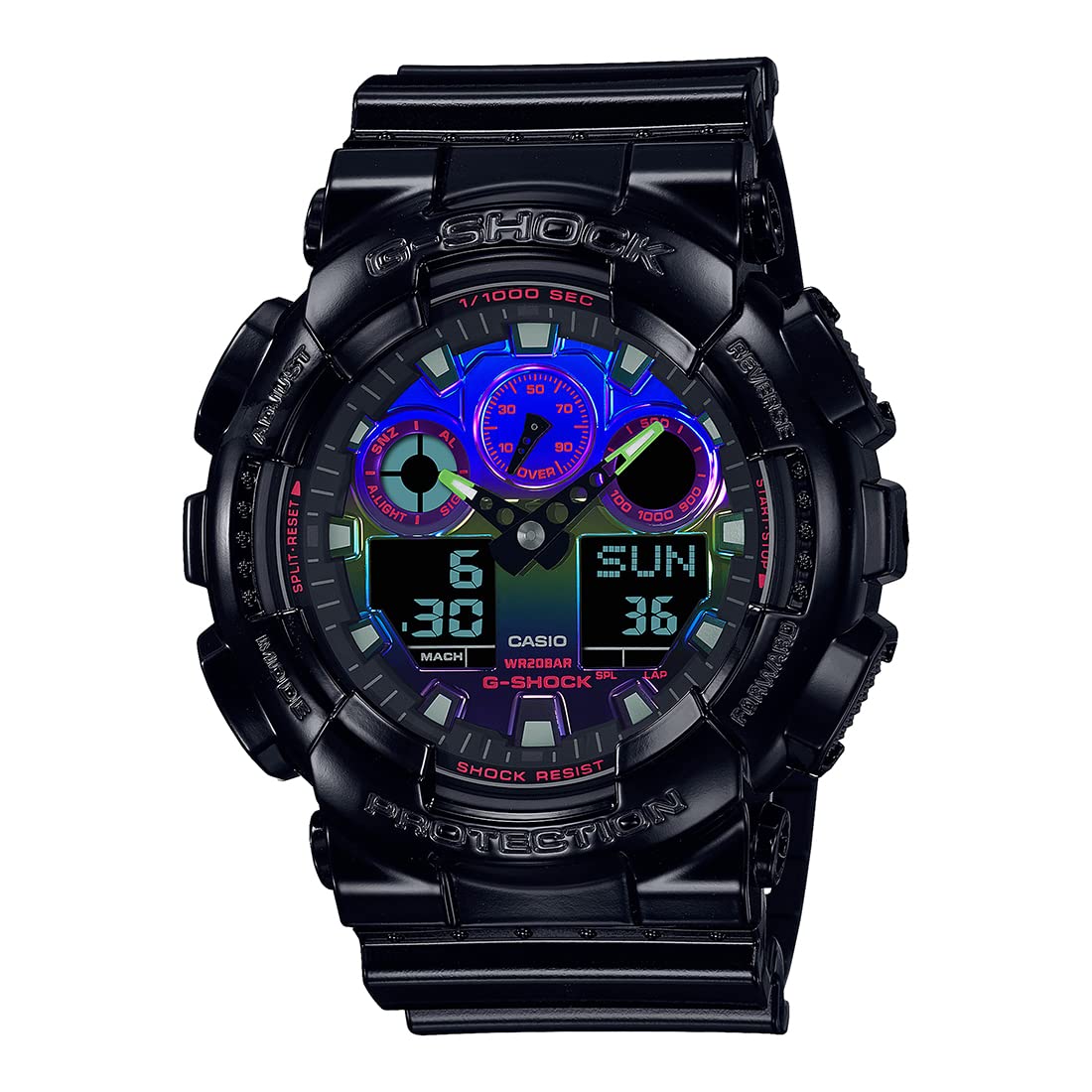 Casio Men Resin G-Shock AnalogDigital Black Dial Ga-100Rgb-1Adr (G1365), Band Color-Black (B0C28K1GZ8) Amazon Price History, Amazon Price Tracker