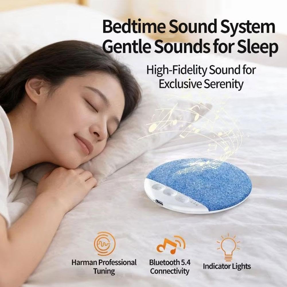 2026 New Bluetooth Pillow Speaker for Sleeping, Mini Portable Under Pillow Speaker with White Noise Timer,Bluetooth 5.4 Wireless Sleep Aid with Stereo Bass Private Sleep Headphones for Side Sleeper — view 4