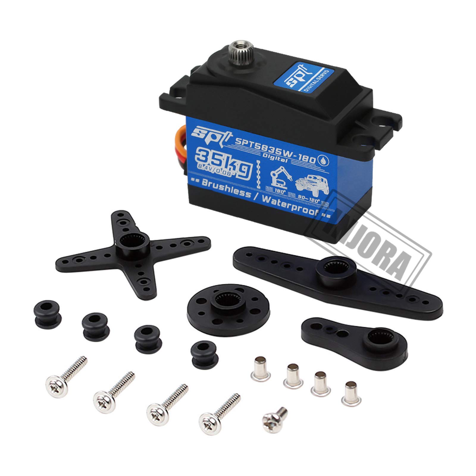 INJORA Servo 35KG Imperméable Brushless Métal Pour RC 1/10 1/8 - Moteur Grand Couple Numérique