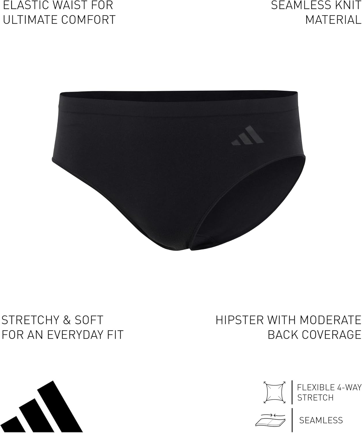adidas Women's Active Seamless Hipster Underwear