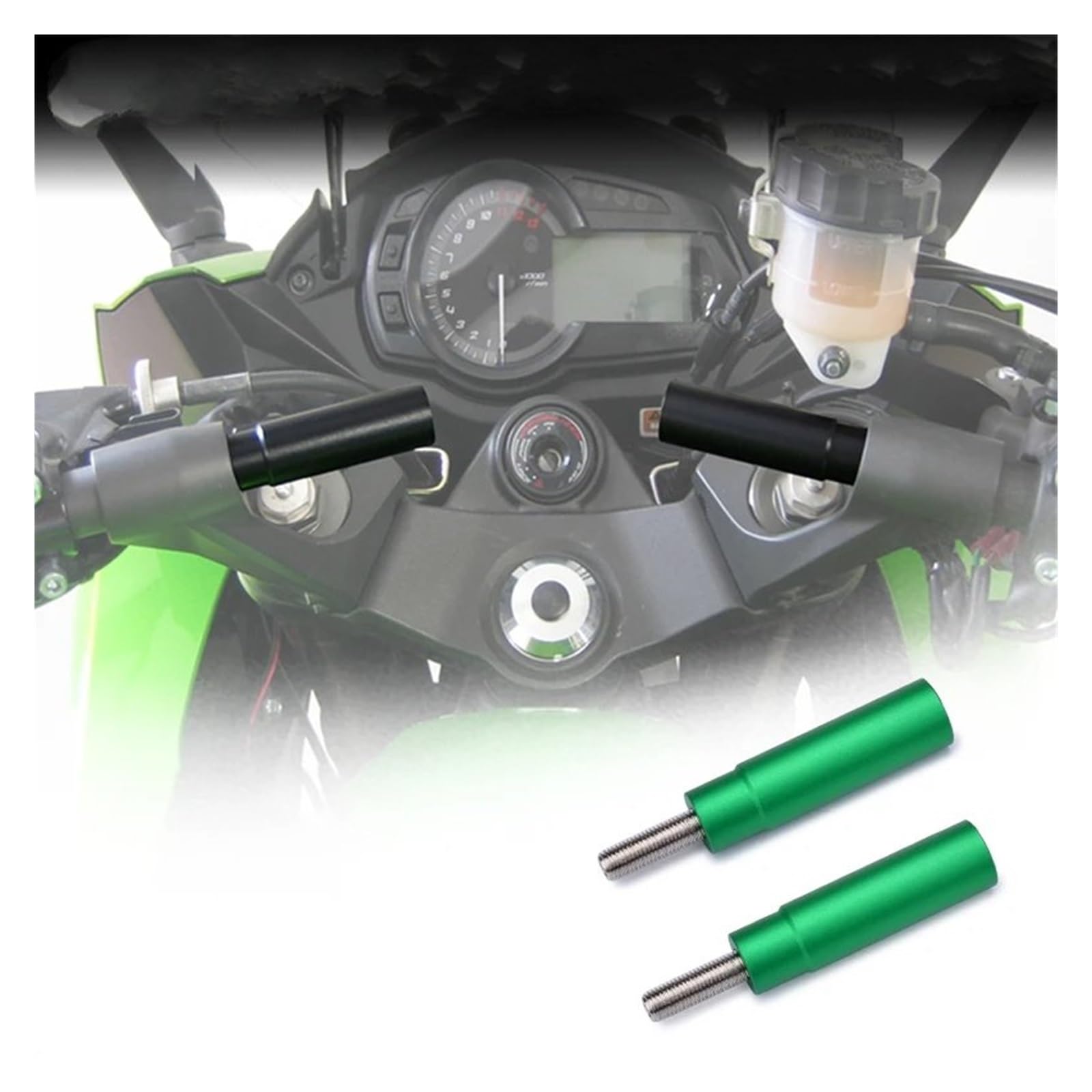 Supporto Navigatore Moto Per KAWASAKI Per NINJA650 1000 Per H2SX Per Z1000SX Per GTR1400 Staffa Navigazione GPS Estensione Staffa Telefono Manubrio