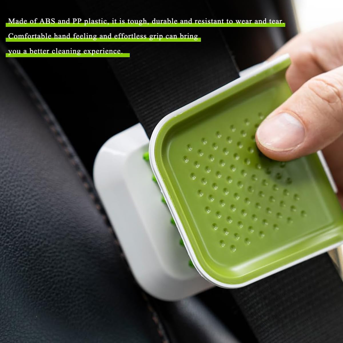 Car Seat Belt Cleaning Brush, U-Shaped Non-Slip Seatbelt Washing Tool Double Sided Bristle Scrubber, Multifunctional Safety Belt Cleaning Supplies Cutlery Cleaner Brush