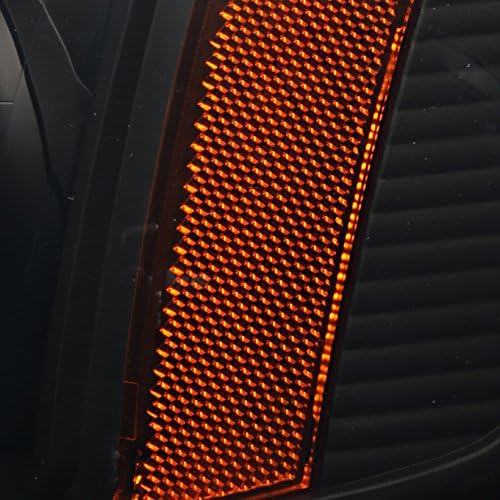 Miniatura 6 de AKKON - Para Nissan Titan Armada Lente Ahumada Negro Anillo de Halo Dual Halo DRL Daylight LED Proyector Faros Reemplazo