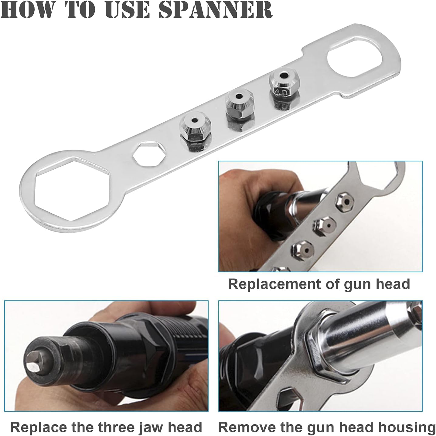 Drill Rivet Gun Adapter - Professional Rivet Tool -4