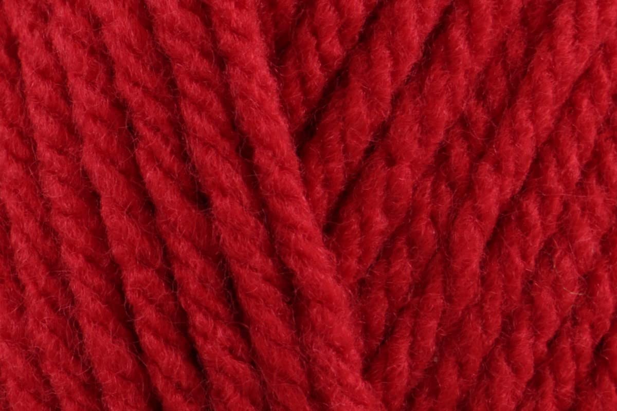 Sirdar Hayfield Bonus Chunky Crochet Yarn, 100% Acrylic Soft Knitting Wool for Cardigans, Jumpers, Sweaters, Ponchos and Capes - 100g Balls - Ladybird (698) - Pack of 5 — image 1