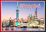 IMPORTANT : Notre promotion “4 achetés, 1 gratuit” est valable sur tous les produits. Veuillez commander 5 pièces, le montant sera calculé automatiquement par Amazon. Aimant décoratif pour réfrigérateur avec motif de Shanghai. Un joli petit souvenir de voyage ou un cadeau à offrir.