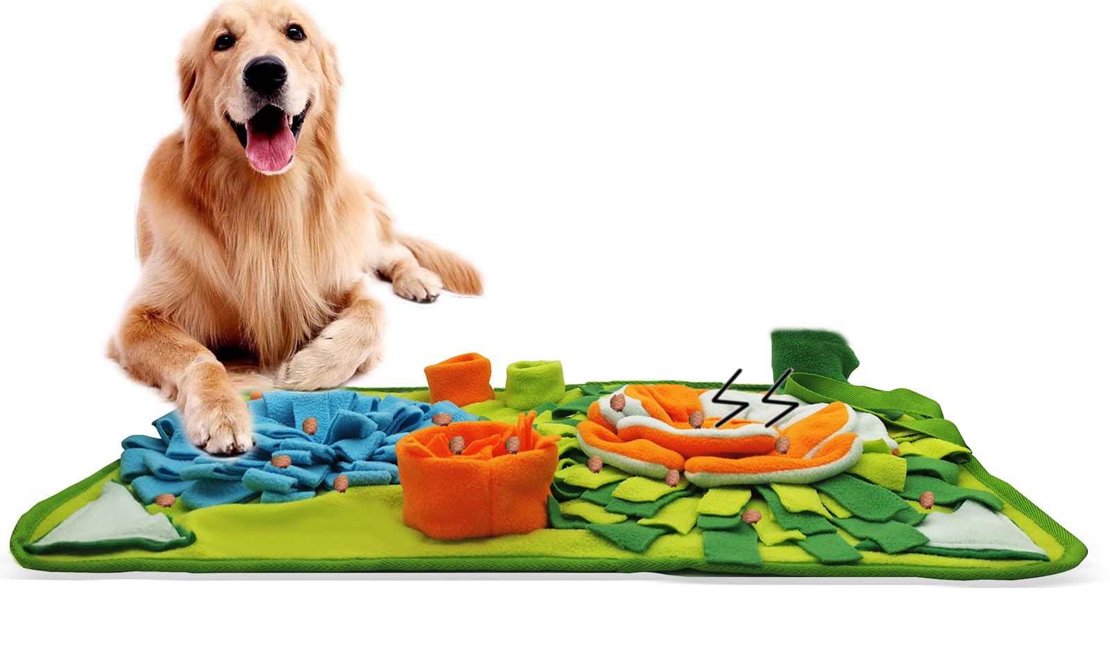 Alibuy Dogs Snuffle Mat Pet Feeding Mats Puppy Sniffing Pad,Cat Doggies Interactive Puzzle Toys for Multiple Breeds Encourages Natural Foraging Skills,Training and Stress Release (Light Blue) — image 1