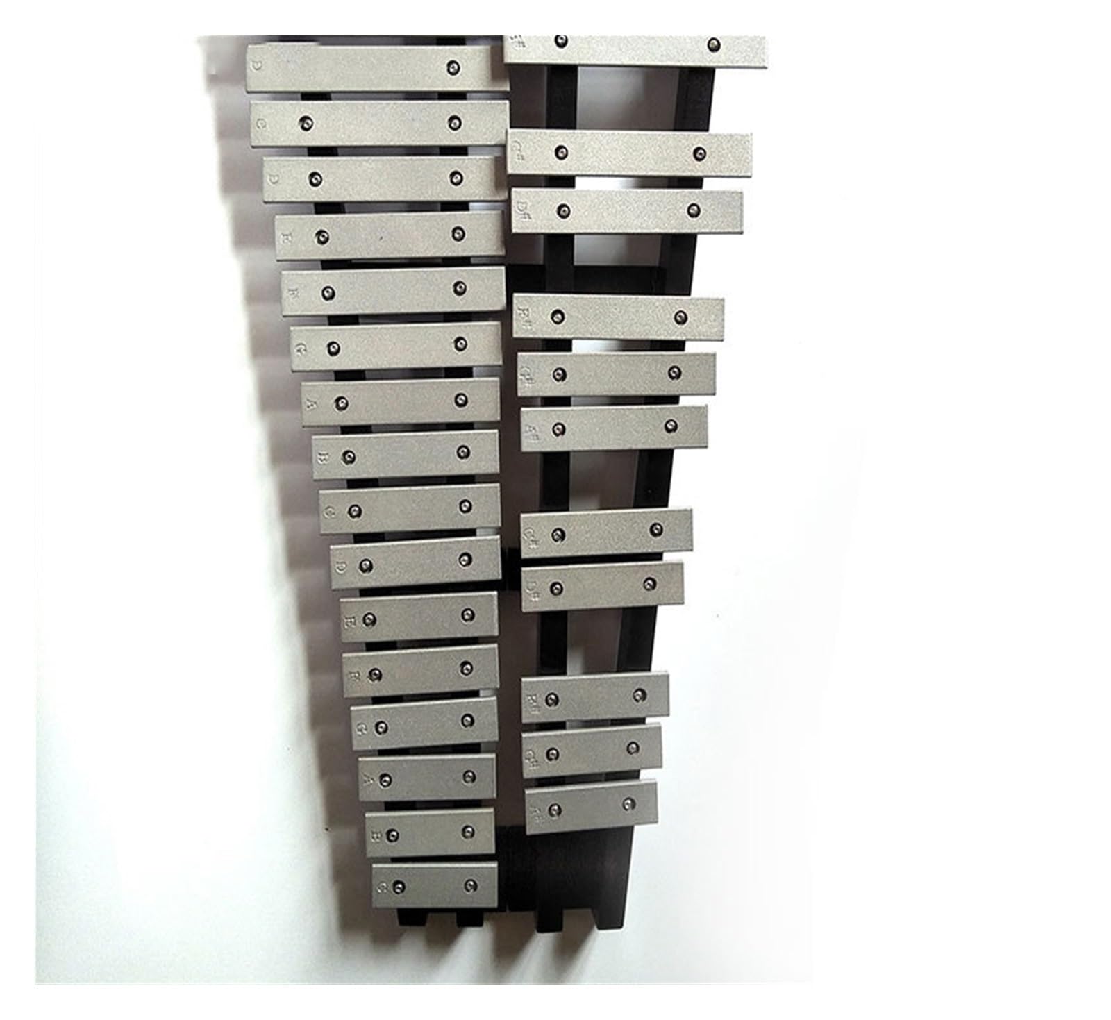 xilofono ​Legno Strumento Didattico per Pianoforte con Piastra in Alluminio Battuto A Mano A 30 Toni, Strumento A Percussione Carillon Tipo Scala