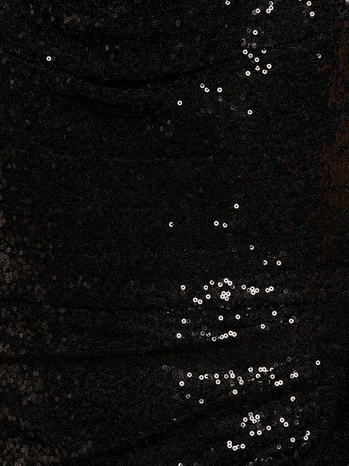 David's Bridal Sculpted Strapless Neckline Sequin Sheath Dress - Image 4