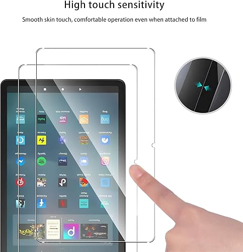 Miniatura 3 de PCduoduo Paquete de 2 Protector de pantalla de vidrio para Tienda Fire Max 11 Display 2023  Película de vidrio templadodureza 9H, capa de blindaje