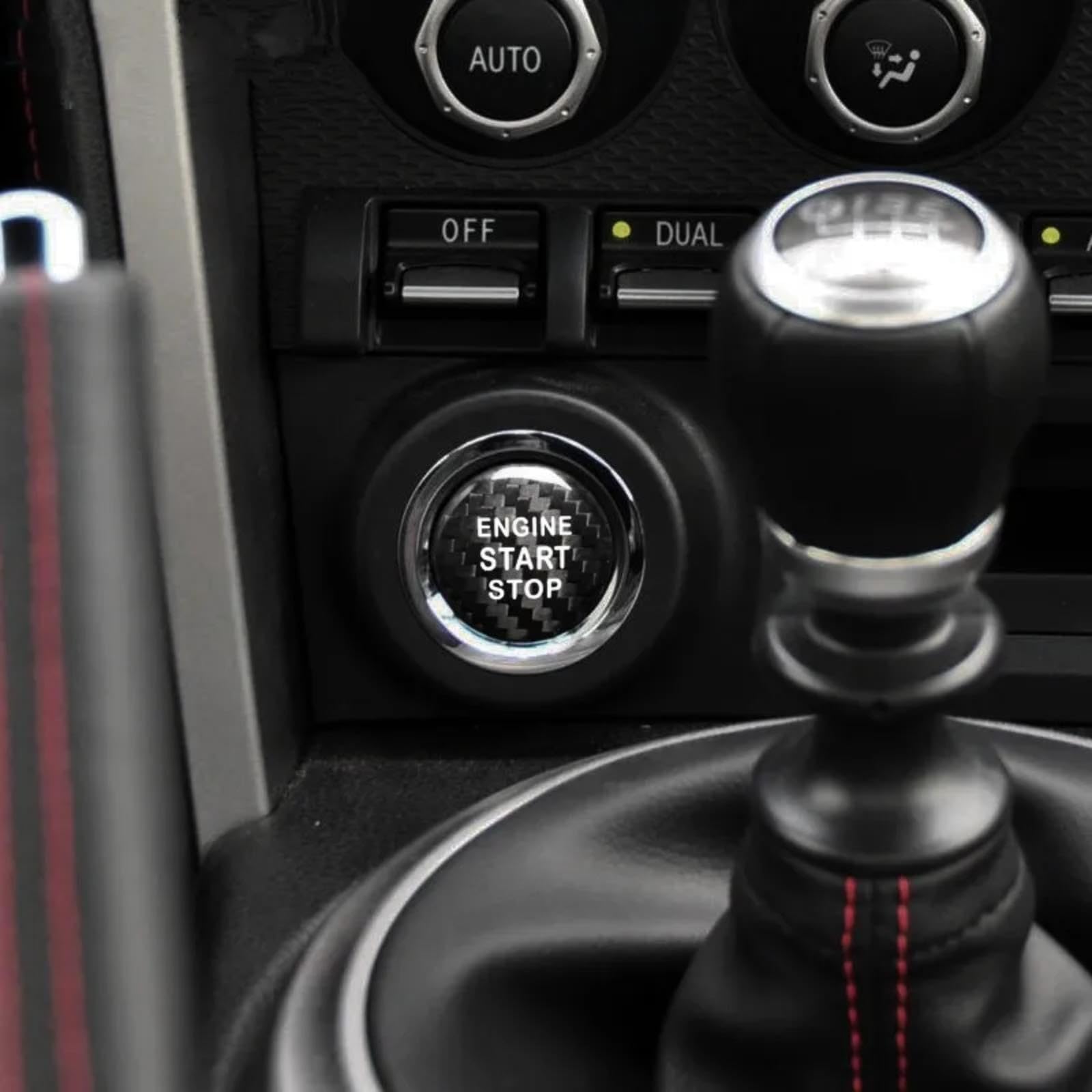 Adesivi Per Pulsanti Auto Per Toyota 86 Per Subaru Per BRZ 2013-2019 | Per Il 2013 2014 2015 2016 2017 2018 2019 Adesivo Per Pulsante Di Avvio Motore Auto Accessori Auto(Black)
