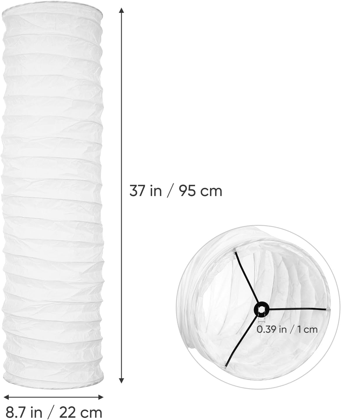 Paper Floor Lamp Shade Foldable Paper Floor Lamp Cover Light Bulb Cage Guard for Home Bedroom Living Room