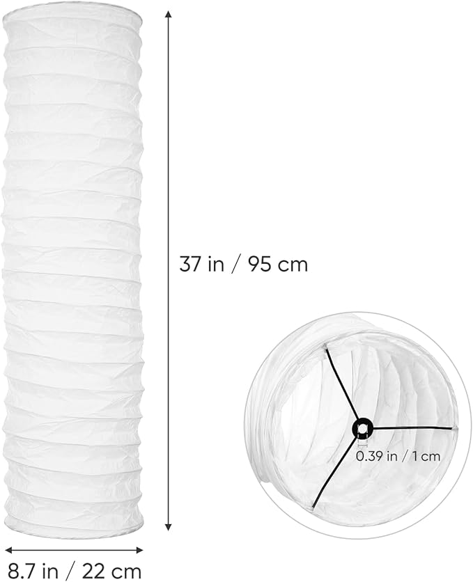 Abaodam Paper Floor Lamp Shade Foldable Paper Floor Lamp Cover Standing Lamp Cover Light Bulb Cage Guard for Home Bedroom Living Room photo 2